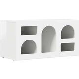 TV omarica Visok sijaj bela 80 x 35 x 40 cm Konstruiran les, (5000112923) | Shoptok.si