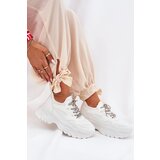 Boto Women's Platform Sneakers With Decorative Lacing White Evalianne | shoptok.hr