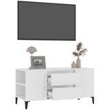 TV omarica visok sijaj bela 102x44,5x50 cm inženirski les, (20733176) | Shoptok.si