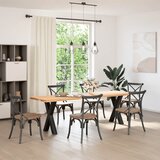 Noge za blagovaonski stol u obliku slova X, 2 kom, crne, 60 x (72-73) cm, čelik | shoptok.hr