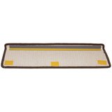  Prostirke za stepenice 15 kom 65x21x4 cm smeđe pravokutne rubove | shoptok.hr