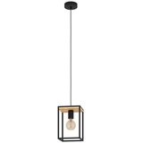 Eglo Viseća lampa LIBERTAD E27 18 cm crna/drvo 99795 | Eponuda.com