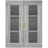  Visoka komoda siva sonome 69,5x34x180 cm od konstruiranog drva Slike