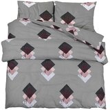  Set posteljine za poplun sivi 155x220 cm pamučni | shoptok.hr