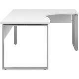 Voleo kotna pisalna miza leseni material bela | Shoptok.si