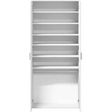 vidaXL Omara za čevlje bela 80x39x178 cm iverna plošča | Shoptok.si