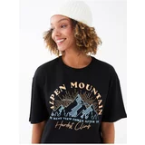 LC Waikiki Women's Crew Neck Printed Short Sleeved T-Shirt