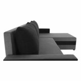 Kondela Sedežna garnitura, siva/črna, PAULITA NEW | Shoptok.si