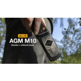 AGM odporni preklopni telefon na tipke flip M10 (4G lte) dual sim, IP68/IP69K/MIL-STD-810H, črn | Shoptok.si