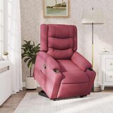  Naslanjač s funkcijo vstajanja vinsko rdeče blago, (21824691) | Shoptok.si