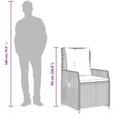  3-dijelni vrtni blagovaonski set sivi od poliratana | shoptok.hr