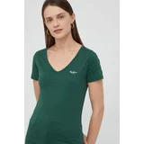 Pepe Jeans Pamučna majica boja: zelena