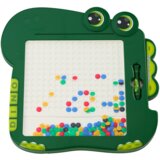  Edukativna magnetska ploča s dinosaurima, slagalica sa šarenim perlicama - zelena | shoptok.hr