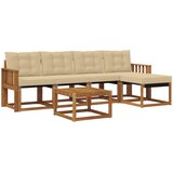  Set vanjskih sofa 6 kom. Prirodna i bež | shoptok.hr
