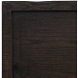 Stolna ploča tamnosmeđa 200x60x(2-4) cm obrađena hrastovina | shoptok.hr