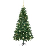 vidaXL Božično drevo med 150 LED z stojalom Zelena 150 cm PE | Shoptok.si