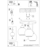  Lestenec ALINO 3 črn, (21348258) | Shoptok.si