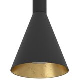 Eglo cortaderas visilica/4, led, gu10, 4x5w, crno/zlatna | shoptok.hr