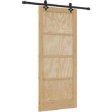  Klizna vrata ORKDAL Prirodna 86 x 198 5 cm Masivna borovina | shoptok.hr