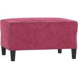  3-dijelni set sofa s jastucima crvena boja vina baršunasti | shoptok.hr
