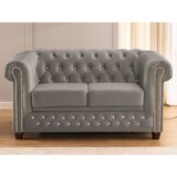 Ropez Siva baršunasti sklopiva sofa 148 cm York Blik – | shoptok.hr