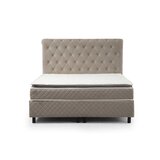 Hanah home Sonata Set 120 x 200 v2 - Beige Beige Single Mattress, Base & Headboard