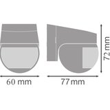 Osram spoljni infracrveni senzor pokreta 230 v, IP44, crne boje | Eponuda.com