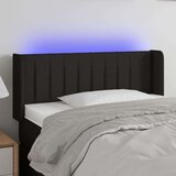 vidaXL LED uzglavlje crno 103x16x78/88 cm od tkanine | shoptok.hr