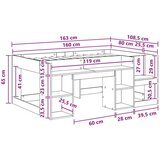  Krevet za djecu s ladicama Hrast artisan 80 x 160 cm - Hrast artisan 80 x 160 cm | shoptok.hr