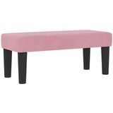  Postelja z vzmetnico z vzmetnico Roza 90 x 200 cm Žamet, (5000126945) | Shoptok.si