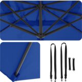  Suncobran za terasu Plavi Aluminij Poliester 3m | shoptok.hr