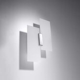 Sollux SL.0197 - Zidna svetiljka FABIANO 2xE27/15W/230V bela/hrom | Eponuda.com