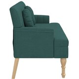 Klop z blazinami temno zelena 113x64,5x75,5 cm blago, (20954999) | Shoptok.si