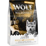 Wolf of Wilderness JUNIOR "Rocky Canyons" - govedina iz proste reje - 5 x 1 kg | Shoptok.si