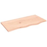  Zidna polica 80 x 40 x 2 cm od neobrađene masivne hrastovine | Eponuda.ba