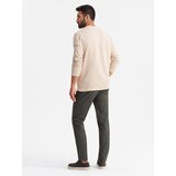 Ombre Men's uniform REGULAR FIT chino pants - khaki | shoptok.hr