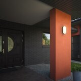 BRILO zidna rasvjeta led 12W 1300lm 3000K IP65 senzor oval | shoptok.hr