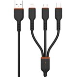 Kaku polnilni kabel 3,2A Quick Charge - 3v1 - Lightning, Micro USB, Type C Cene