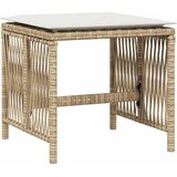  Vrtni stolci s jastucima 4 kom bež 41x41x36 cm od poliratana | shoptok.hr