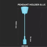 Plavi luster na sajli 1xE27/60W/230V | Eponuda.com