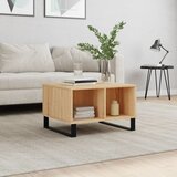 vidaXL Klubska mizica sonoma hrast 60x50x36,5 cm inženirski les Cene