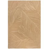 Flair Rugs Svijetlosmeđi vuneni tepih Lino Leaf, 120 x 170 cm