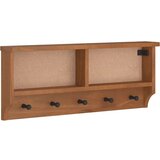 vidaXL Stenski obešalnik za plašče "SANDNES" 87x12x35 cm les borovega | Shoptok.si