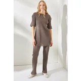Olalook Two-Piece Set - Brown - Relaxed fit