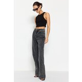 Trendyol Anthracite High Waist Wide Leg Jeans | Eponuda.ba