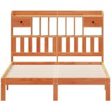  Krevet s regalom za knjige bez madraca 135 x 190 cm od borovine | shoptok.hr