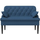  Ljubavni kauč s gumbima Plava 111 x 68 x 80 cm Tkanina | Eponuda.ba