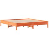  Krevet s regalom za knjige bez madraca 180x200 cm od borovine Slike