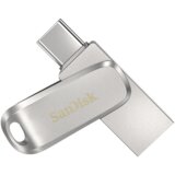 Sandisk USB C & USB DISK 32GB Ultra Dual LUXE, 3.1, srebrn, kovinski, branje do 150MB/s (SDDDC4-032G-G46) | Shoptok.si