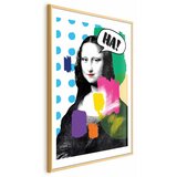  Plakat - Mona Lisa Pop-Art 21x30 Zlatni okvir s margom | shoptok.hr